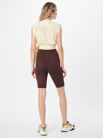 Missguided Skinny Leggings in Brown