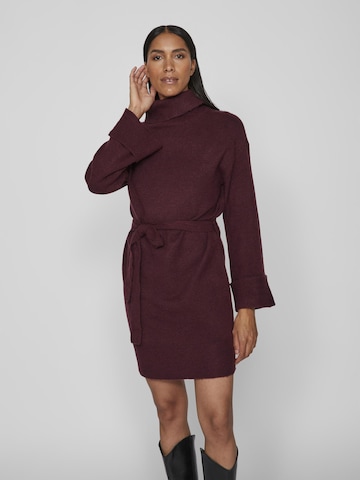 VILA Knitted dress 'Rolfie' in Red: front