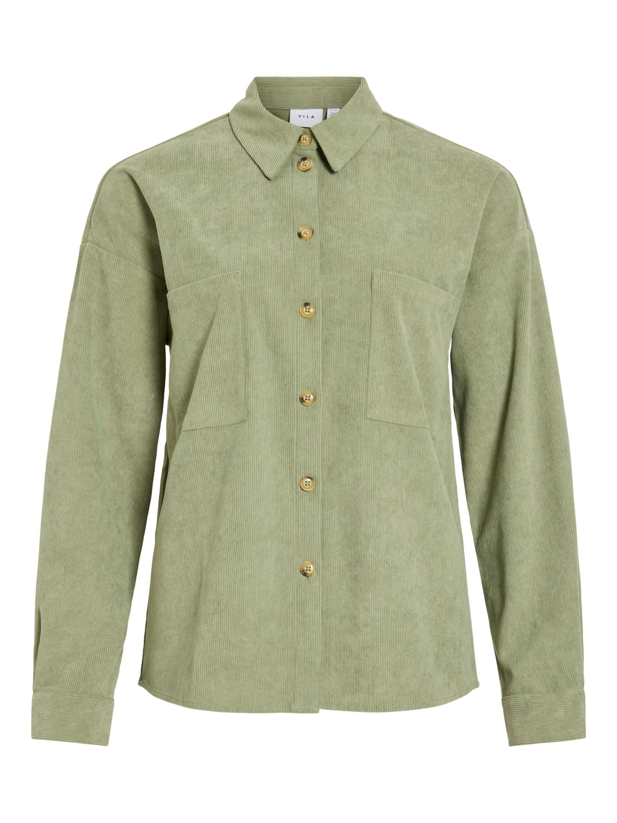 VILA - Blusa en verde: frente