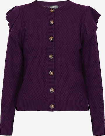 Cardigan DreiMaster Vintage en violet : devant
