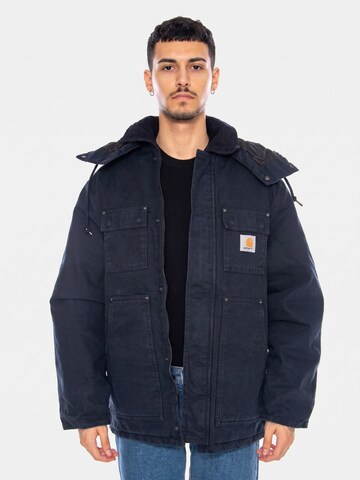 Carhartt WIP Vinterjakke 'Ambel Coat Deep Night / Deep Night' i blå