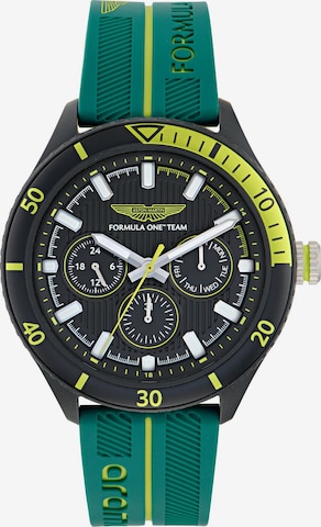 Montre à affichage analogique 'Pit W' Aston Martin Aramco Formula One™ Team en vert : devant