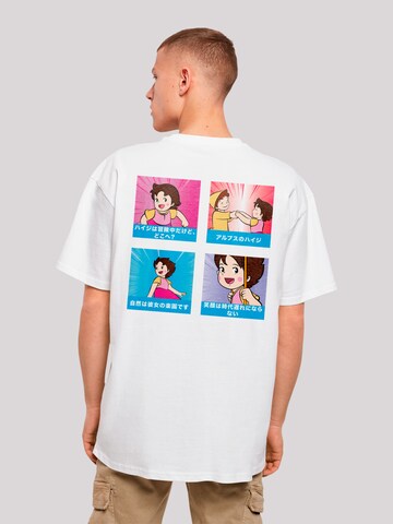 T-Shirt 'Heidi Logo Heroes of Childhood' F4NT4STIC en blanc