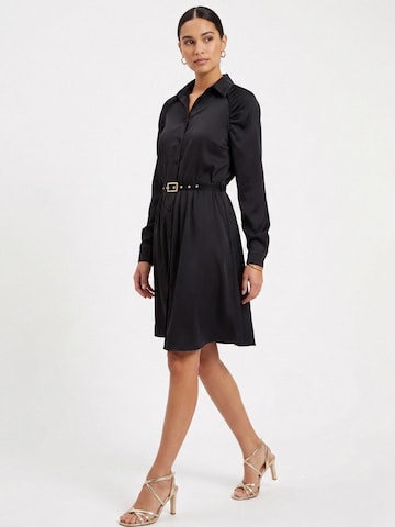 Abito 'Gathered Raglan Sleeve Viscose Midi Shirt Dress With Belt' di AVENUE N°29 in nero