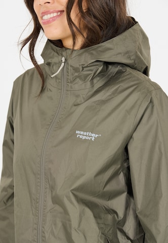 Weather Report Weatherproof jacket 'Pack'way' in Green