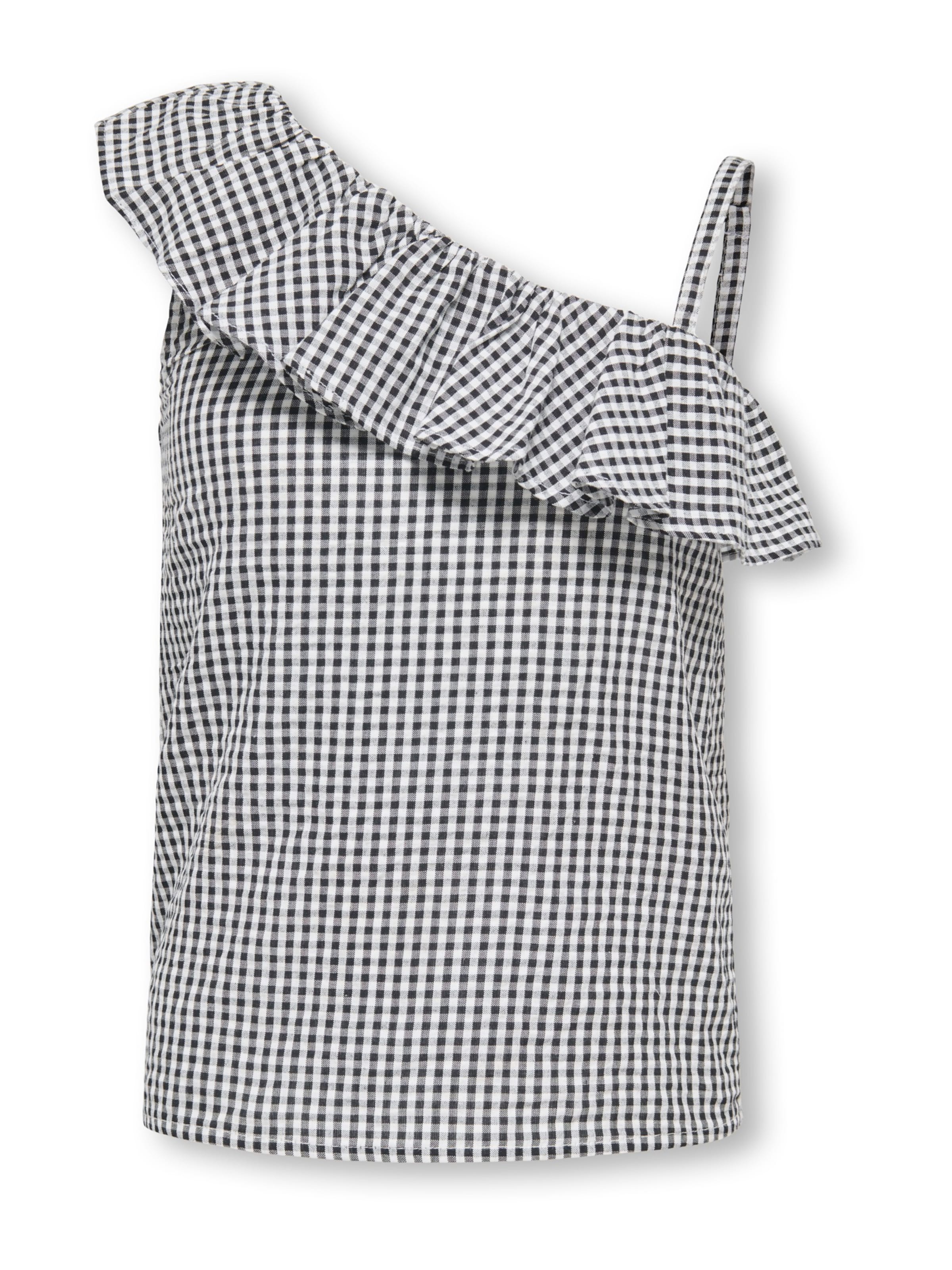 ONLY GIRLS Τοπ 'KOGSMILLA' σε μαύρο: μπροστά