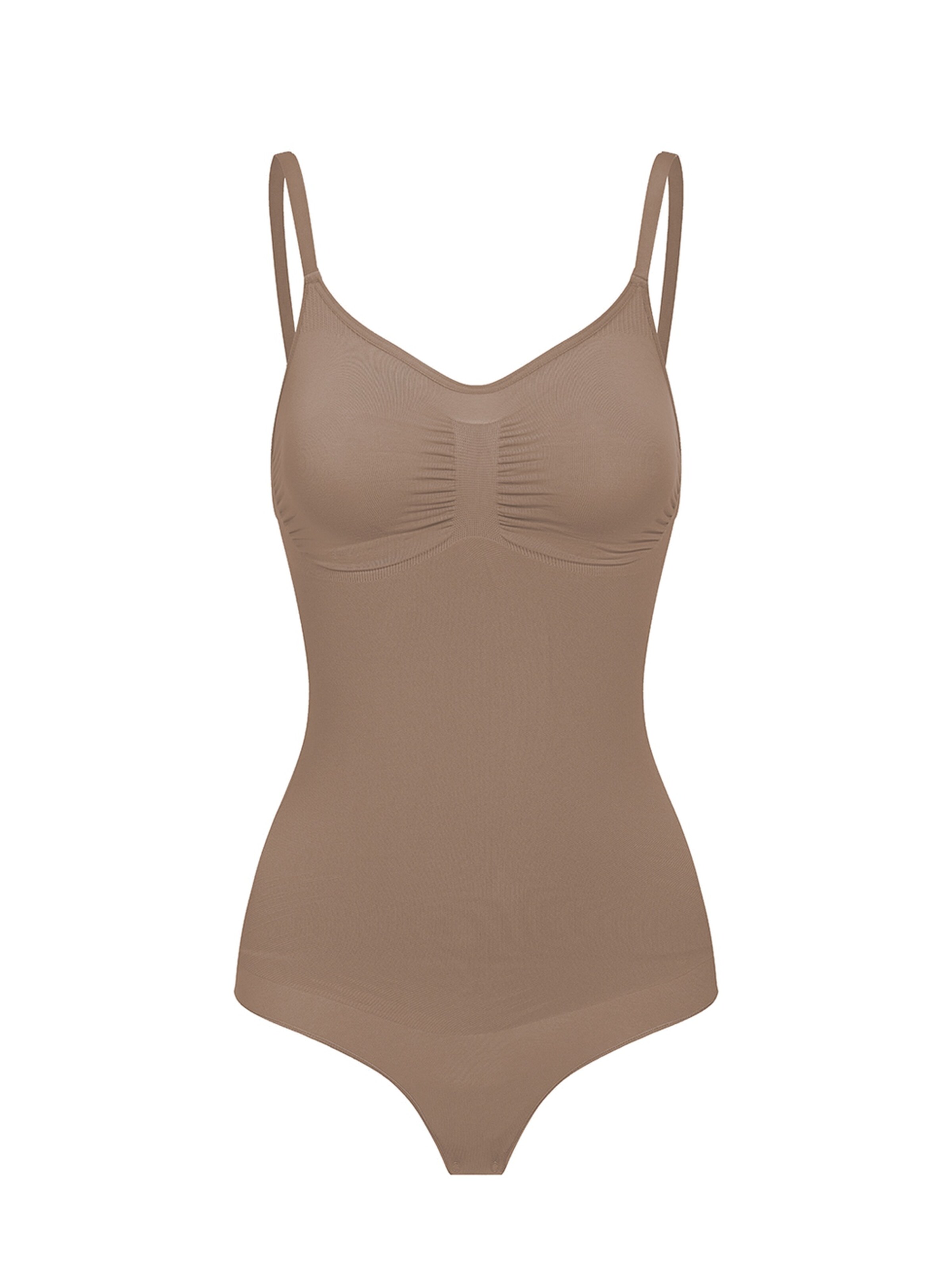 Body modelant 'Sculpting Shapewear mit String' cfab (formerly creamy fabrics) en marron : devant