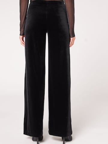 CALZEDONIA Wide leg Pants in Black