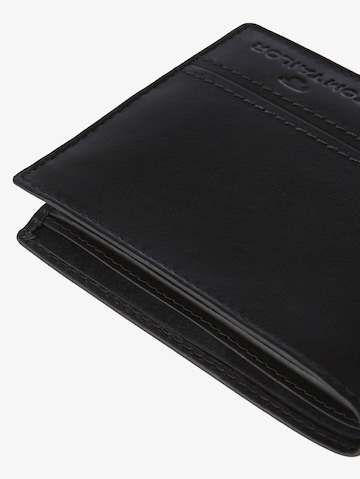 TOM TAILOR Wallet 'Jerrie' in Black