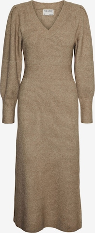 Robes en maille 'ANGALINA' VERO MODA en beige : devant