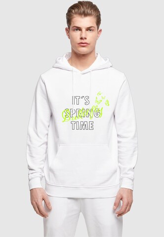 Sweat-shirt ' It´s Spring Time ' Merchcode en blanc : devant