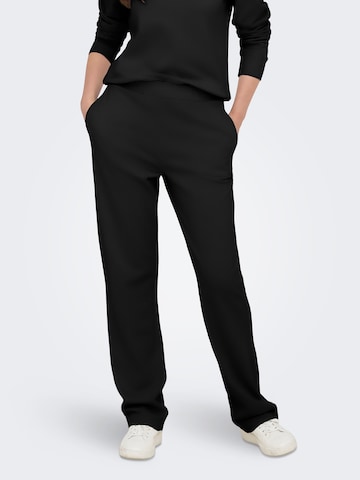 JDY Szabványos Nadrág 'JDYAMALFI' - fekete: elől