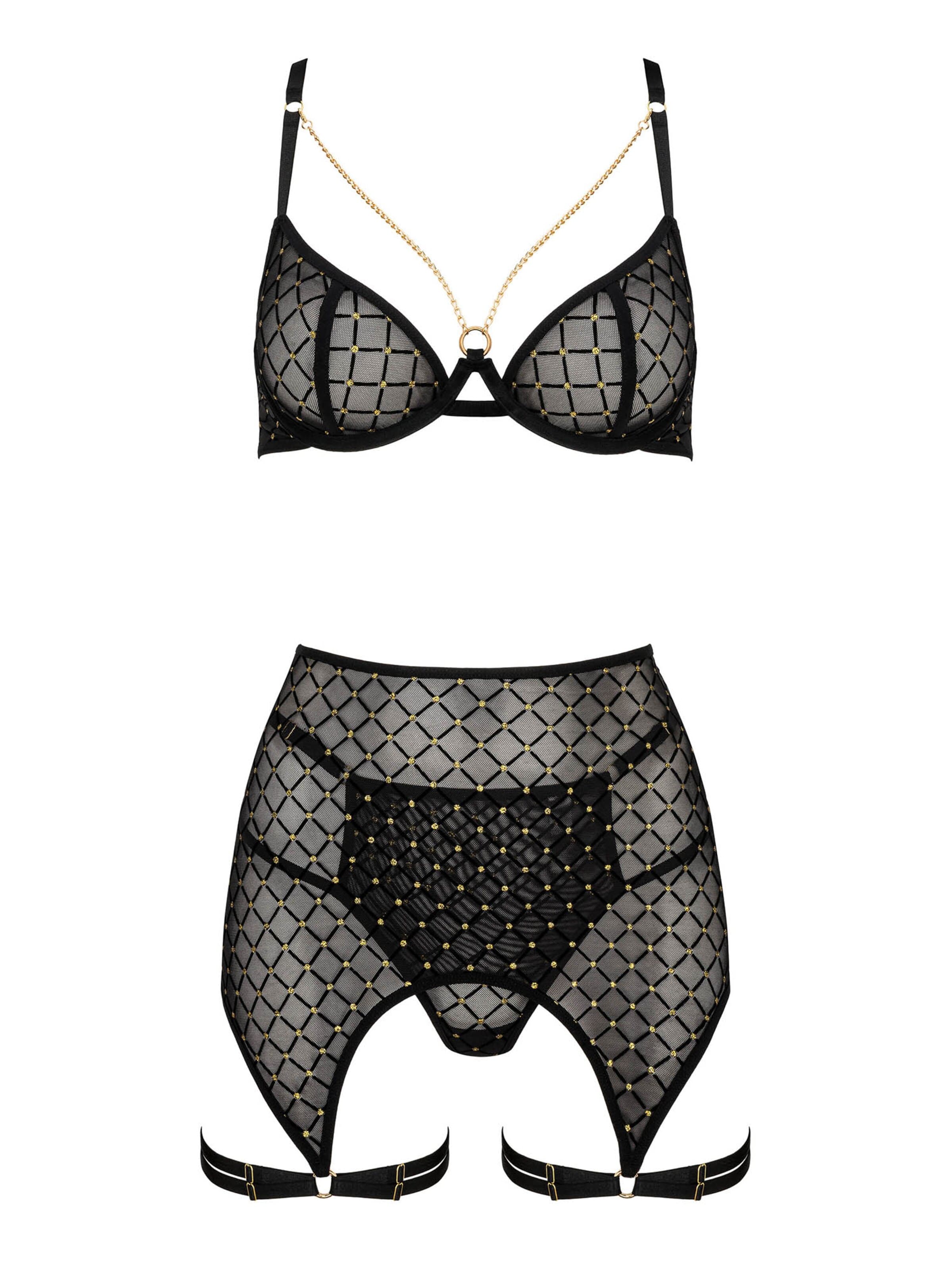KOTEK Balconette Underwear Sets 'THP101' in Gold