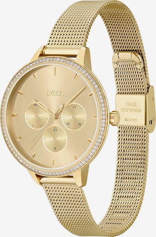 BOSS Black Analog Watch in Gold