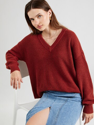 VERO MODA Kampsun 'VMZIA', värv punane: eest vaates