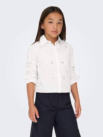 T-Shirt ONLY GIRLS en blanc : devant