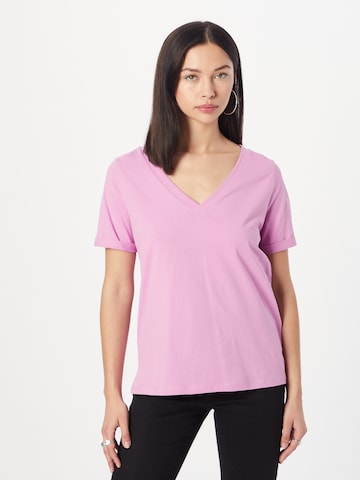 PIECES Shirt 'RIA' in Purple: front