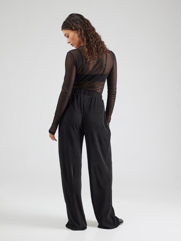PIECES Wide leg Trousers 'PCFlora' in Black