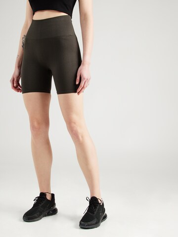 BJÖRN BORG Skinny Sportshorts in Grün: predná strana