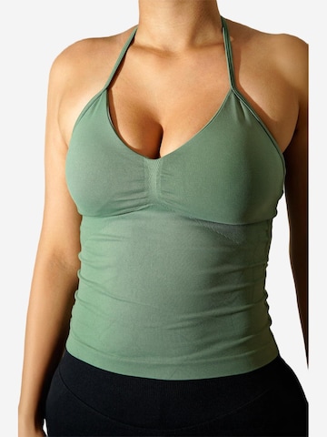 OYOJ Sporttopp 'Dynamic Halter Tank Top - Green' i grön