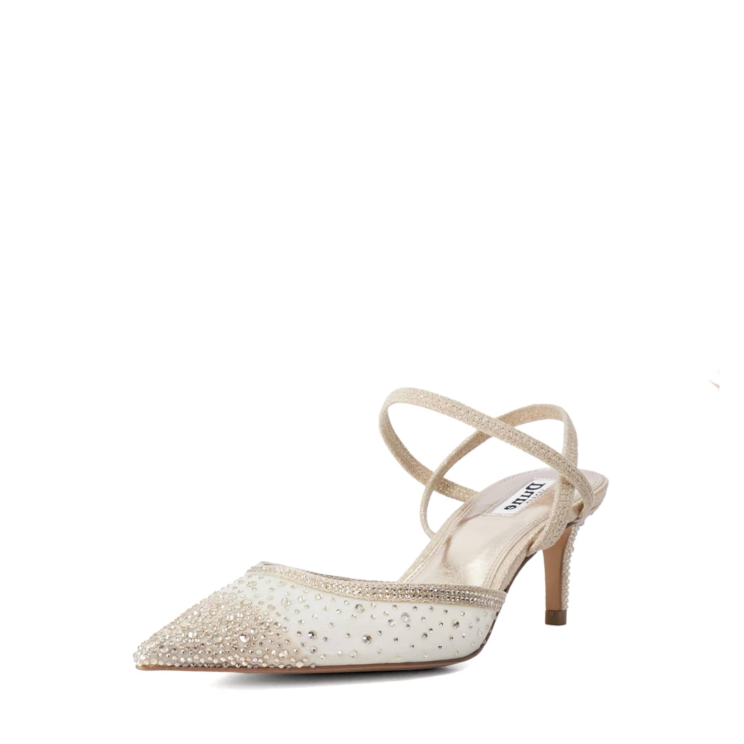 Dune LONDON Slingpumps 'CHARISMATIC' in Silber: Vorderseite