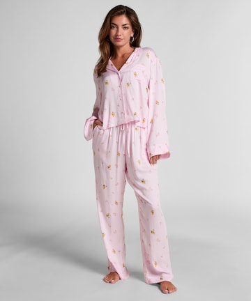 Hunkemöller Pyjamabroek in Roze