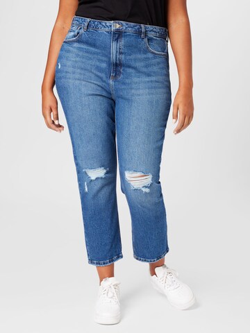 Coupe slim Jean Dorothy Perkins Curve en bleu : devant