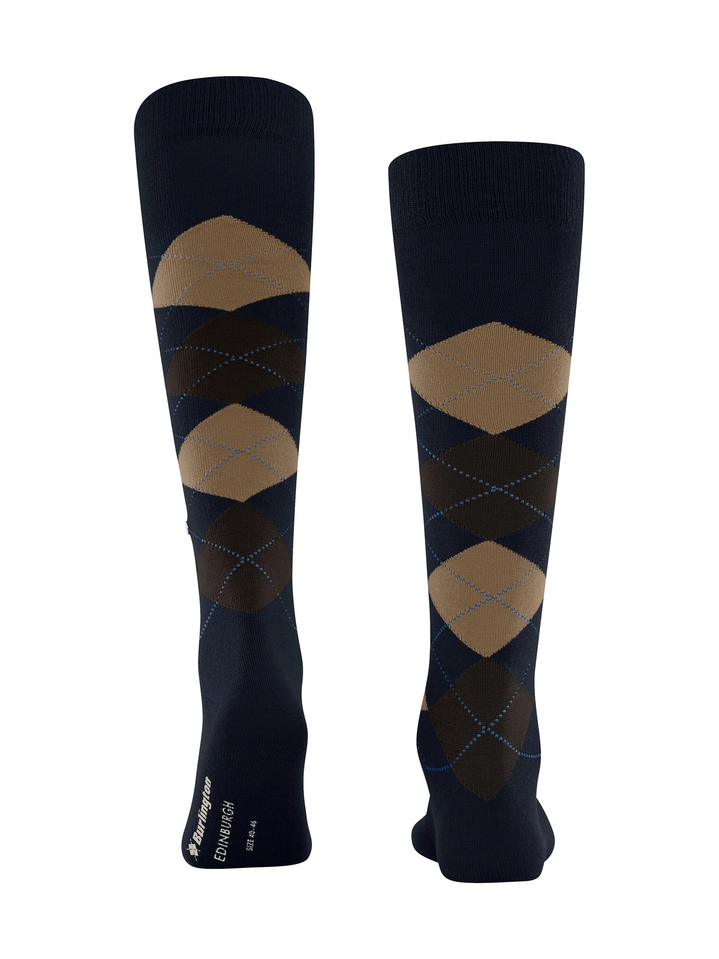 BURLINGTON Knee High Socks 'Edinburgh' in Blue