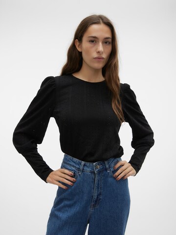 VERO MODA Shirt 'MUCHIO' in Black: front