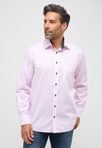 ETERNA Comfort fit Button Up Shirt in Pink: front