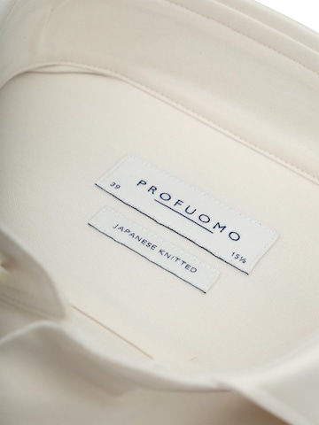 Profuomo Slim fit Button Up Shirt 'Sky Blue' in White