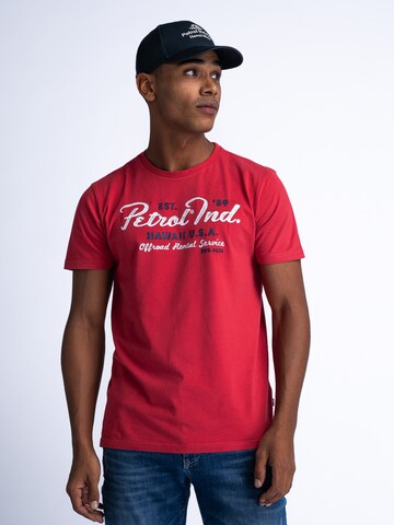 Petrol Industries Shirt 'Bonfire' in Red: front