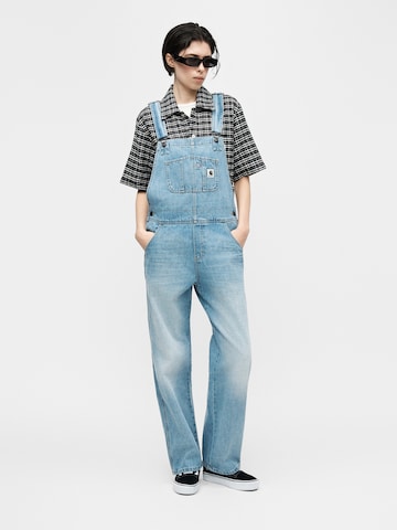 Carhartt WIP Loosefit Latzjeans in Blau