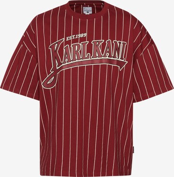 T-Shirt Karl Kani en rouge : devant