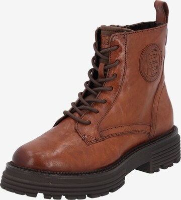 TT. BAGATT Lace-Up Ankle Boots in Brown: front