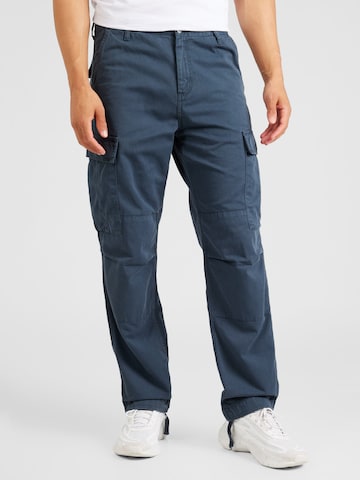 Carhartt WIP - Loosefit Calças cargo em azul: frente