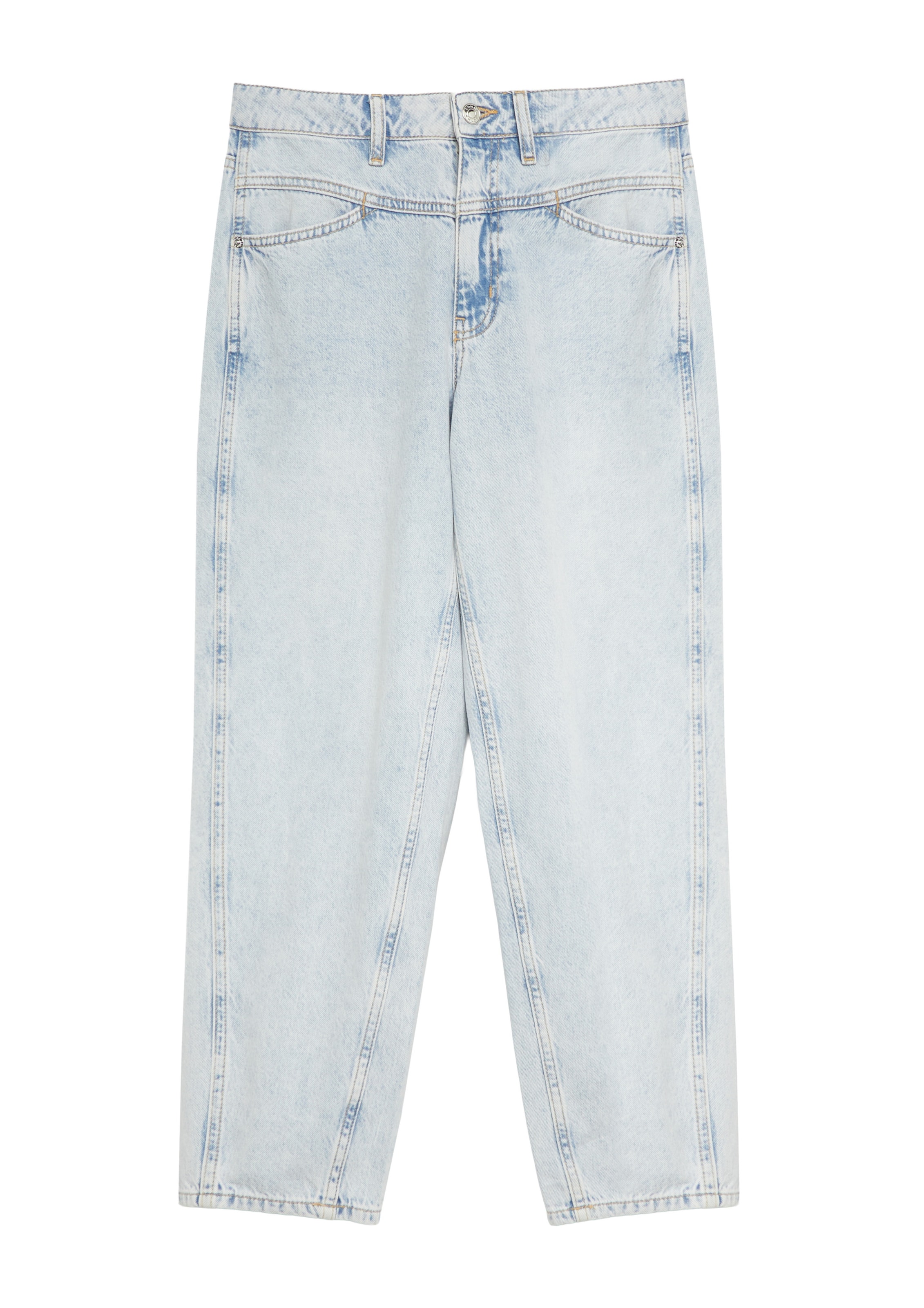 Barrel Jean COMMA en bleu : devant