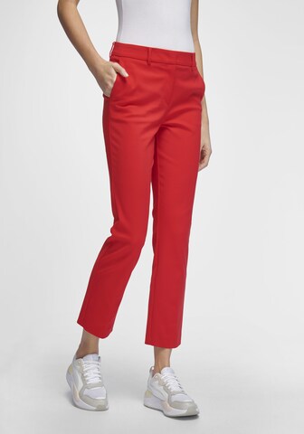 St. Emile Slimfit Broek in Rood: voorkant