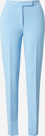 NORR Regular Pleated Pants 'Mey' in Blue: front