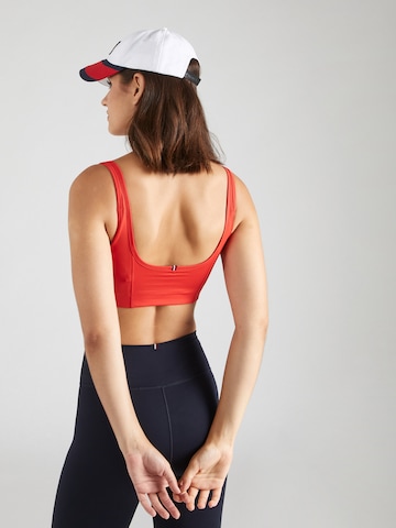 TOMMY HILFIGER Bustier Sport-BH in Rot