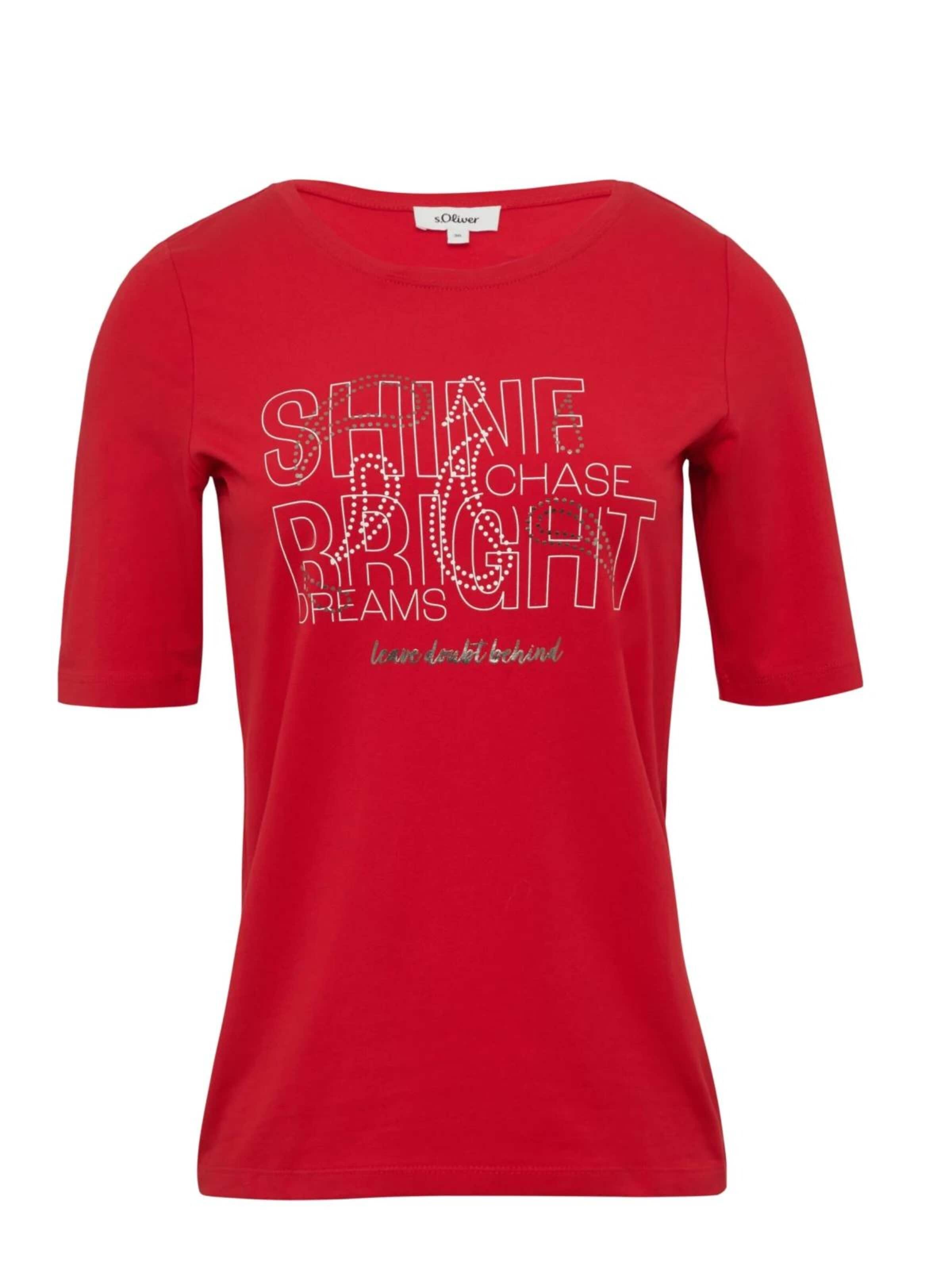 s.Oliver Shirt in XS in de kleur Rood, Productweergave