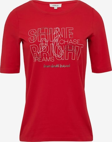s.Oliver Shirt in Rood: voorkant