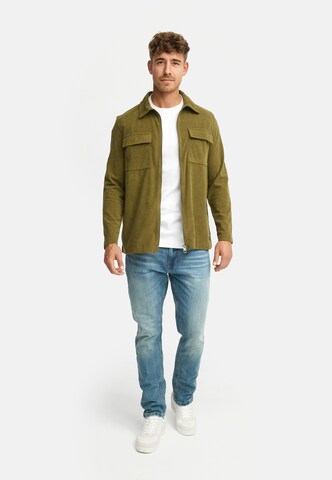 INDICODE JEANS Regular fit Overhemd 'Nemoto' in Groen