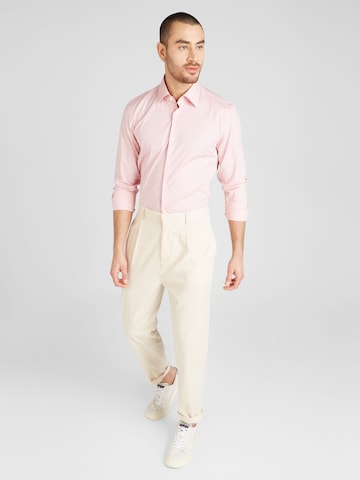 BOSS Slim Fit Hemd 'HANK' in Pink