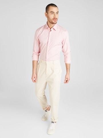 BOSS Black - Ajuste estrecho Camisa 'HANK' en rosa