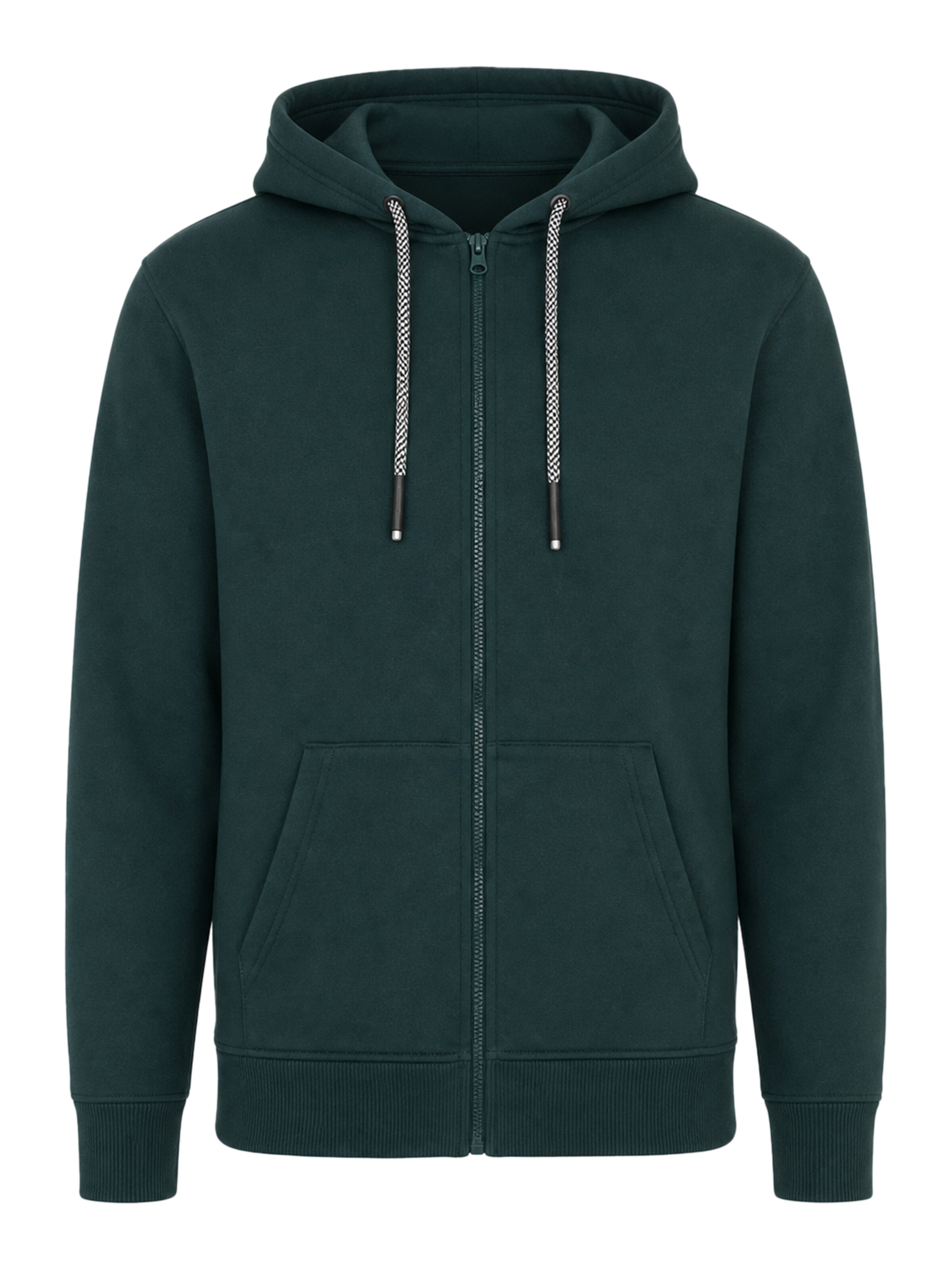 BRAVE SOUL Sweatvest in Groen: voorkant