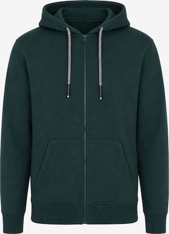 BRAVE SOUL Sweatvest in Groen: voorkant