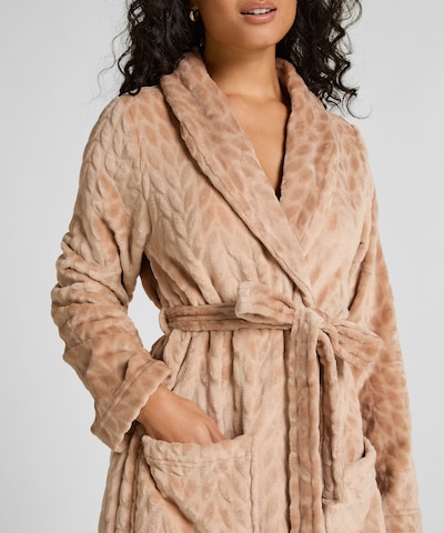 Hunkemöller Badjas kort in de kleur Beige, Productweergave