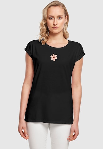 Merchcode Shirt 'Spring - Grow Through' in Zwart: voorkant