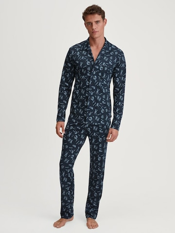 CALIDA Pyjama lang in Blauw
